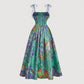 🌷LAST DAY SALE: ONLY ￡15.99!!🌷Women's Floral Print Tie-Strap Midi Dress