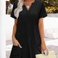 ⏰2026 Hot Sale 50% OFF💃Women's Casual V Neck Vacation Midi Dress With Pockets