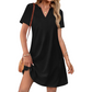 ⏰2026 Hot Sale 50% OFF💃Women's Casual V Neck Vacation Midi Dress With Pockets