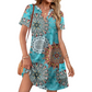 ⏰2026 Hot Sale 50% OFF💃Women's Casual V Neck Vacation Midi Dress With Pockets