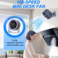 🏆2026 Desk Fan –USB Rechargeable with LED Display 📊 | 100 Speeds, 120° Tilt & Full Oscillation ↔️ | Ultra-Quiet for Bedroom 😴, Office 🖥️ & Camping 🏕️ | Up to 24H Battery ⚡