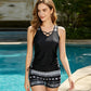 ⏰LAST DAY 60% OFF & FREE GIFT - Miraclesuit Women's Tummy Control Tankini Set with Built-In Bra – Flattering Boho Swimwear with Shorts🔥