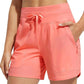 ⏰Last Day Promotion-60% OFF❄️Women's Swim Board Shorts High Waisted Quick Dry UPF 50+ Swimming Bottoms with Pockets
