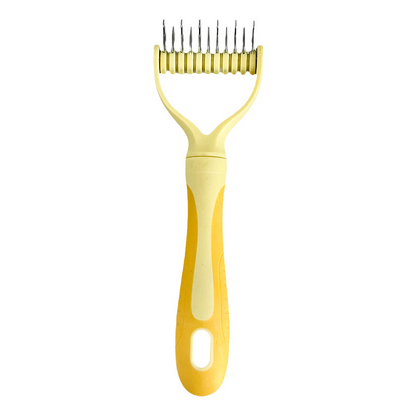 🥳Only £7.99 Each!🥳💞50% OFF! 🐕Professional Dual-Sided Pet Grooming Rake—Less mess, more cuddles. ✨🧡