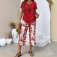 ⏰Hot Sale 40% OFF🎉Casual Round Neck Layered Tunic Top and Wide Leg Pants Set