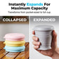 ⏰️Limited-time offer – 50% off！🥰Collapsible Silicone Travel Cup with Lid🥤
