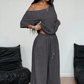 👗 LIMITED-TIME 50% OFF! 💥 Women's Off-Shoulder Top & Pants 2-Piece Set – Asymmetrical, Wide-Leg, Soft Fabric ⚡