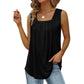 🔥Last Day Special Price £10.99!!🔥Women's Square Neck Sleeveless Vest T-Shirt—update your summer wardrobe. 💖