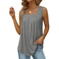 🔥Last Day Special Price £10.99!!🔥Women's Square Neck Sleeveless Vest T-Shirt—update your summer wardrobe. 💖
