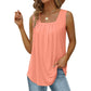 🔥Last Day Special Price £10.99!!🔥Women's Square Neck Sleeveless Vest T-Shirt—update your summer wardrobe. 💖