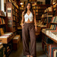 🥳2026 HOT SALE 50% OFF! 🥳💞50K+ SOLD!🌸Women's Cotton Linen Palazzo Pants Summer Flowy Wide Straight Leg Beach Trousers With Pocket Casual Solid Color Soft Elastic High Waist Lounge Pants