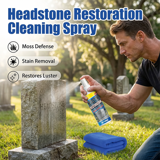 ⏰【Limited Offer】50% OFF & BUY 2 GET 1 FREE👍Headstone Restoration & Cleaning Spray
