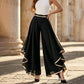 🎁2026 New Arrivals 50% OFF💥 Women's Wide-Leg Pants – Flowy, Gold Trim, Elegant, Versatile 🍂