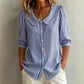 🔥New Arrivals & 50%Off-Summer Commuter Striped Button-Down Shirt– Polished, Slim & All-Day Comfy! ✨