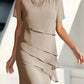 👗🍃🥳2026 HOT SALE🥳BUY 2 GET FREE SHIPPING💥Elegant Pleated Chiffon Midi Dress--Effortless graceful style