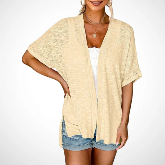 🔥Summer Hot Sale 50％ OFF☀️2025 New Stylish Flowy Short Sleeve Cardigan👚