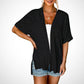 🔥Summer Hot Sale 50％ OFF☀️2025 New Stylish Flowy Short Sleeve Cardigan👚
