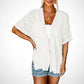 🔥Summer Hot Sale 50％ OFF☀️2025 New Stylish Flowy Short Sleeve Cardigan👚