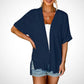 🔥Summer Hot Sale 50％ OFF☀️2025 New Stylish Flowy Short Sleeve Cardigan👚