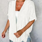 🔥Summer Hot Sale 50％ OFF☀️2025 New Stylish Flowy Short Sleeve Cardigan👚