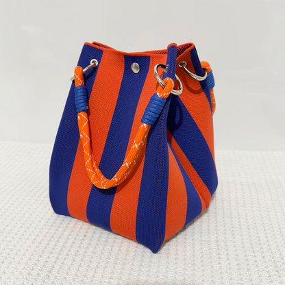 ⏳Limited-time Special Price:￡9.99 & 50% Off!!⏰Striped Knit Bucket Handbag👜