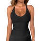 💖Last Day Special Price ￡9.99!! & 50% OFF💥Women's Ribbed V-Neck Tank Top- Stretch Breathable ☁️ Flattering Fit ✅ Multi-Wear Layering 🧥