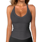 💖Last Day Special Price ￡9.99!! & 50% OFF💥Women's Ribbed V-Neck Tank Top- Stretch Breathable ☁️ Flattering Fit ✅ Multi-Wear Layering 🧥