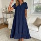 💥LAST DAY SALE 50%OFF💥Women's Eyelet Lace A-Line Dress with Pockets 👗 – Cotton Blend, Machine Washable, Solid Colours, Sizes S-2XL
