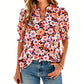 🎁2026 New Arrivals 50% OFF💥Women's Summer Floral Top with Puff Sleeves💐👔