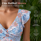 🏖️ Summer Hot Sale 50% OFF🌊👙 Women's Elegant V-Neck Tummy Control Swim Dress