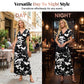 👗Summer Hot Sale 50% OFF🌈 Women's V neck Ankle Length Floral Print Beach Long Flowy Maxi Dress with Pockets🎀