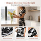 👗Summer Hot Sale 50% OFF🌈 Women's V neck Ankle Length Floral Print Beach Long Flowy Maxi Dress with Pockets🎀