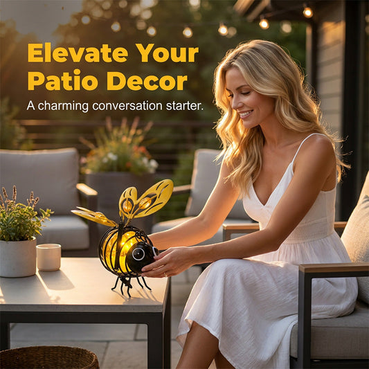 🔥 LIMITED-TIME 50% OFF! 🐝✨Outdoor Hanging Solar Bee Light – Warm Amber Glow, Flicker-Free, Perfect for Garden Parties, Camping, or Kids’ Rooms – Spread Joy Day and Night 🌞🌜