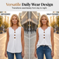 👚❄️Summer cool-down deal: just £11.99!!⚡50K+ SOLD!❄️Women's V-Neck Sleeveless Cotton Linen Vest