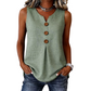 👚❄️Summer cool-down deal: just £11.99!!⚡50K+ SOLD!❄️Women's V-Neck Sleeveless Cotton Linen Vest
