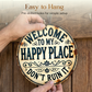 🏡 50% OFF NOW! ✨ Vintage "Happy Place" Metal Sign – Rustic design & weatherproof – Perfect for home, garden or office decor – brings warmth and personality to any space 🏠🌿