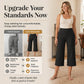 🏆LAST DAY SPECIAL PRICE ￡11.99⚡50K+ SOLD💕👖Women's High-Waisted Stretch Cropped Pants💫Elastic Slim Fit Ankle Trousers Casual Daily Commute Holiday Outfit UK🇬🇧