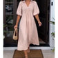 💃2026 Summer Hot Sale 70% OFF✨Women's V-Neck Puff Sleeve Empire Waist A-Line Maxi Dress