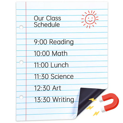 📝FLASH SALE ￡6.99! 🧑‍🏫Lined Magnetic Dry Erase Whiteboard – Smudge-Free Wipeable Surface, Sticks To Fridges & Steel Cabinets!💕Perfect for Teaching, Writing Practice, To-Do Lists & Daily Planning( ✨ Write, Wipe & Reus)