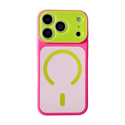 🔥Summer Hot Sale - ONLY ￡8.99!!⚡50K+ SOLD!🌈Dopamine Color Block MagSafe Case – Ultra-Slim Matte Hard PC Cover for iPhone 17 Pro Max