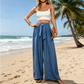 ✨🦵 LIMITED TIME 50% OFF! 👖High-Waisted Tie-Front Wide-Leg Pants – Elongates legs & cinches waist – Instantly elevate your silhouette.