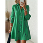 👔Summer Hot Sale - Up to 70% OFF⚡50K+ SOLD!🎁Women's Long Sleeve Printed Shirt Dress Casual Button Down Elegant Midi Dress