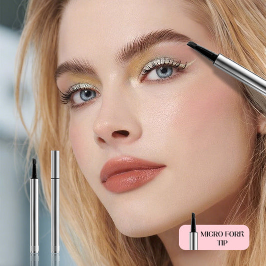 💗LAST DAY £9.99 - BUY 1 GET 1 FREE!!💗👩🏻‍🏭Recommended by beauty influencers! 💃🏻Waterproof, sweat-resistant and long-lasting makeup！Waterproof Eyebrow Pen with Micro-Fork Tip💧