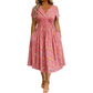 🏖️Summer Hot Sale 65% Off!💃✨Women's V-Neck Floral Print Dress with Twist Waist