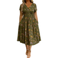 🏖️Summer Hot Sale 65% Off!💃✨Women's V-Neck Floral Print Dress with Twist Waist
