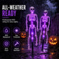 🎃💡 💀 Last Day 50% OFF – Solar Skull Garden Lights with Eerie Color-Changing Glow 👻Ideal For Haunted Yard, Porch & Walkway! 🪦✅