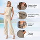 🔥LAST DAY SALE ONLY ￡17.99!!👚2026 Women's Casual Sleeveless Top & Wide-Leg Pants Set