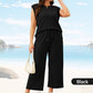 🔥LAST DAY SALE ONLY ￡17.99!!👚2026 Women's Casual Sleeveless Top & Wide-Leg Pants Set