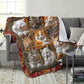 🎁LAST DAY SALE 50% OFF!  🐱💤 Cozy 9‑Panel Sleeping Cats Blanket – Ultra‑Soft Flannel, Reversible Design, Perfect for Sofa, Bed & Travel 🌙✨