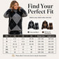 ⏳HOT SALE 60% OFF🍂✨ Women's Argyle Knit Sweater & Skirt Set – Elegant, Cosy & Effortlessly Chic